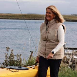 Less Layers Relax Fleece Varmevest Dame Beige
