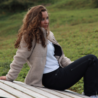 Less Layers Relax Fleece Varmejakke Dame Beige