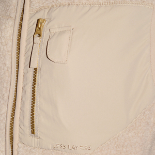 Less Layers Relax Fleece Varmevest Herre Beige