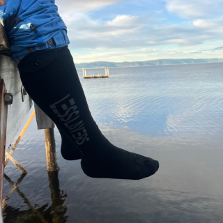 Less Layers Casual Varmesokker 2.0 // Med Batteri  (SORT)