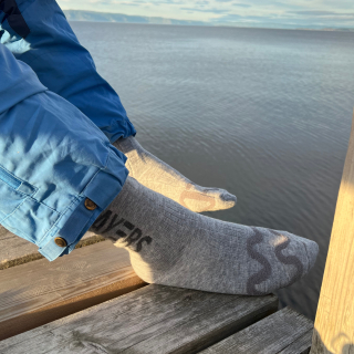 Less Layers Casual Varmesokker 2.0 // Med Batteri (GRÅ)